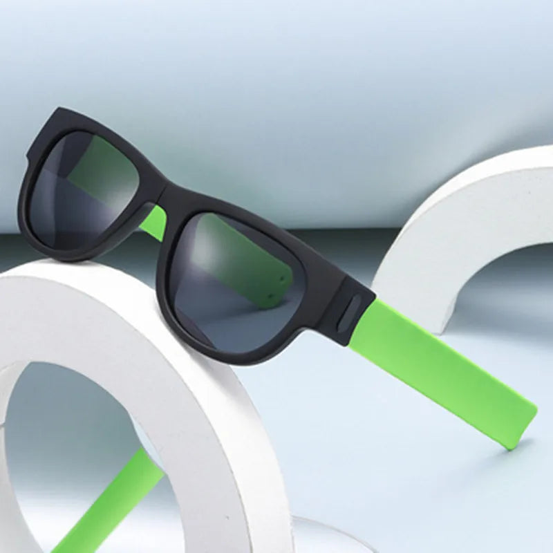 New Folding Snap Ring Riding Sunglasses Sunglasses Sunglasses for Men Sunglasses Folding Bracelet SunGlasses UV400
