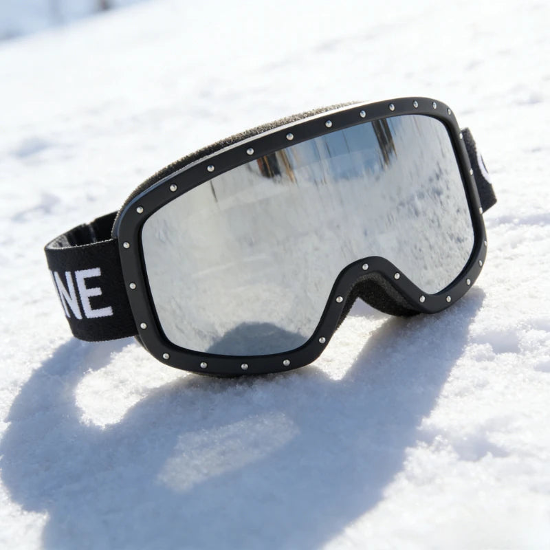 Unisex Ski Goggles Anti Fog UV Protection Windproof Outdoor Sports Snow Skiing Eyewear with Adjustable Strap for Men Women