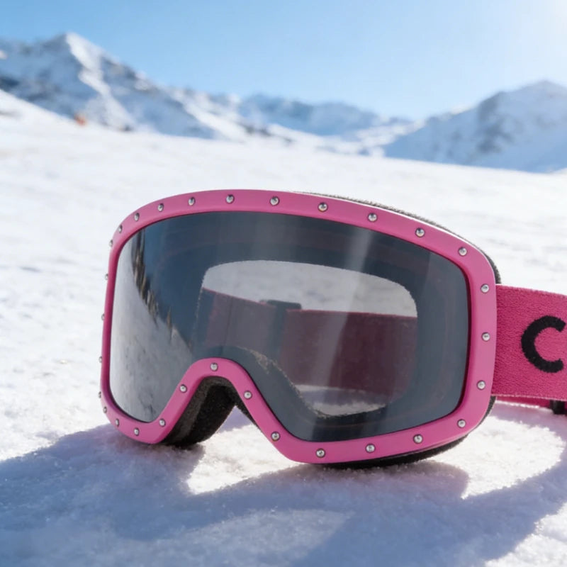 Unisex Ski Goggles Anti Fog UV Protection Windproof Outdoor Sports Snow Skiing Eyewear with Adjustable Strap for Men Women