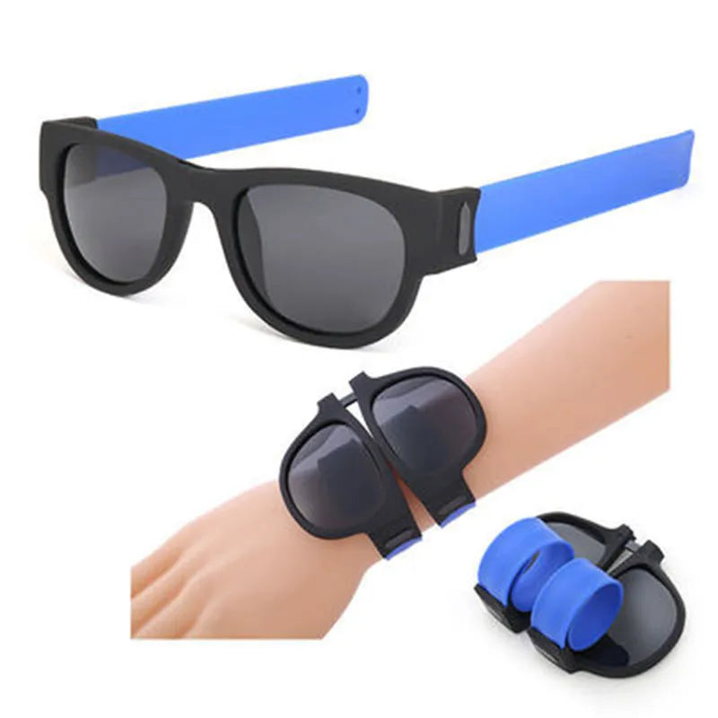 New Folding Snap Ring Riding Sunglasses Sunglasses Sunglasses for Men Sunglasses Folding Bracelet SunGlasses UV400