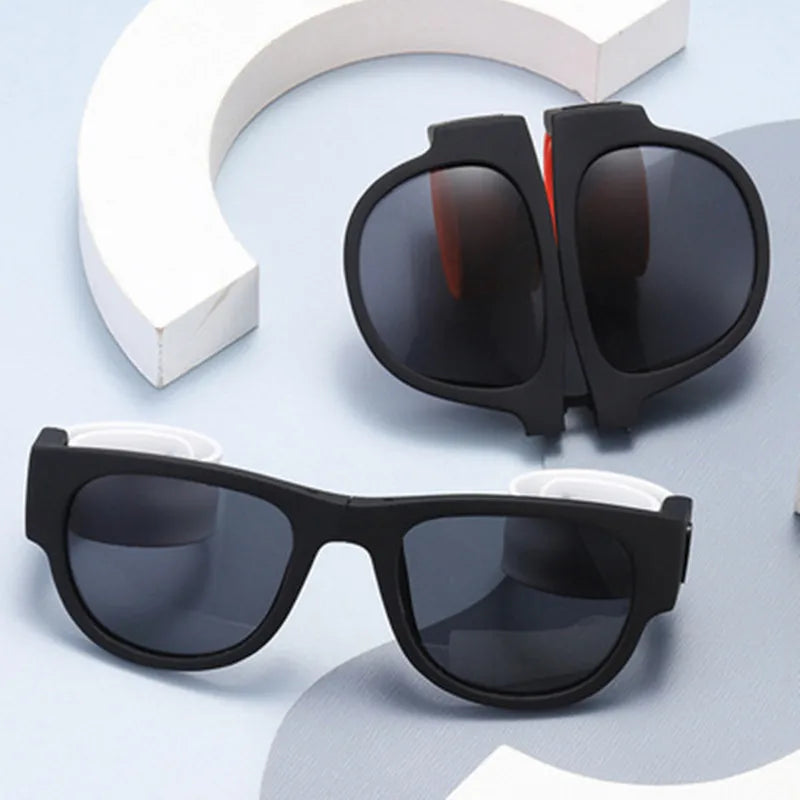New Folding Snap Ring Riding Sunglasses Sunglasses Sunglasses for Men Sunglasses Folding Bracelet SunGlasses UV400