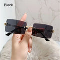 Retro Eyewear UV400 Rectangle Sunglasses Sunglasses for Women Vintage Sunglasses Frameless Sunglasses