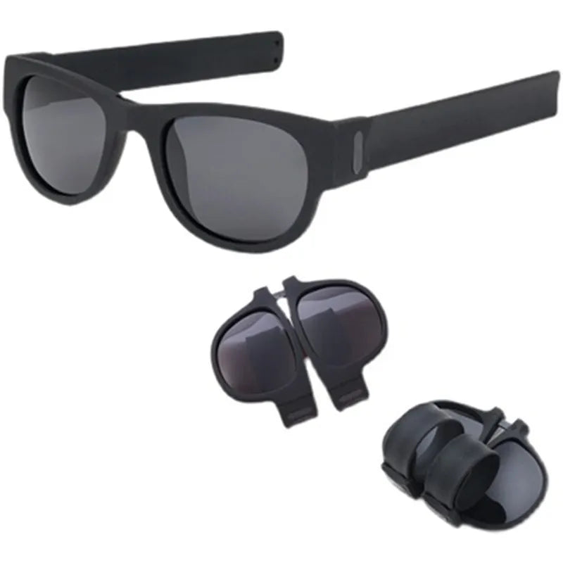 New Folding Snap Ring Riding Sunglasses Sunglasses Sunglasses for Men Sunglasses Folding Bracelet SunGlasses UV400
