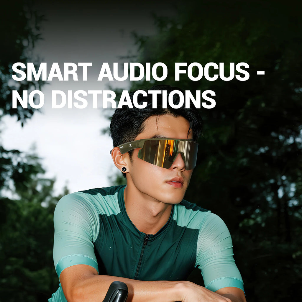 KAPVOE UV400 HD Smart Bluetooth Sunglasses Outdoor Sports Running Hiking and Cycling Glasses Driving Sunglasses Stylish Unisex